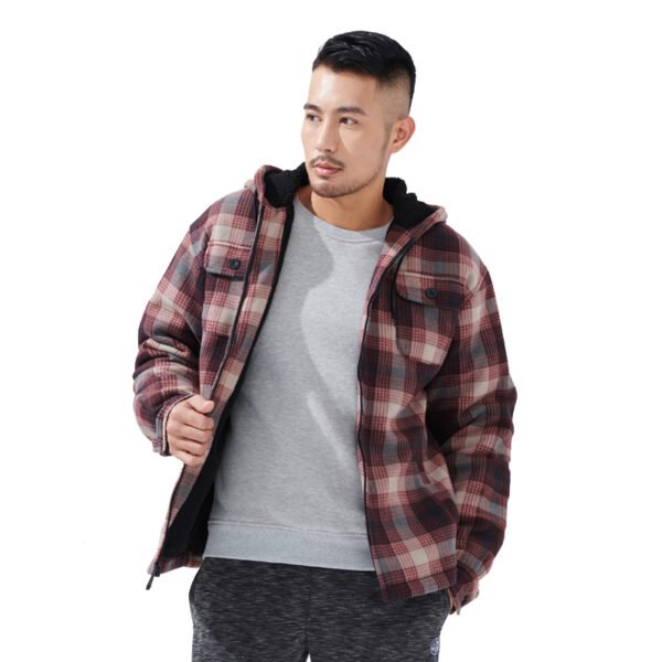 Flannel Zip Up Hoodie