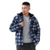 Flannel Zip Up Hoodie