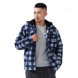 Flannel Zip Up Hoodie